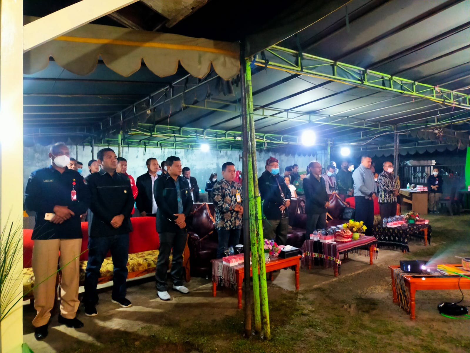 Suasana nonton bareng peluncuran tahapan Pemilu 2024